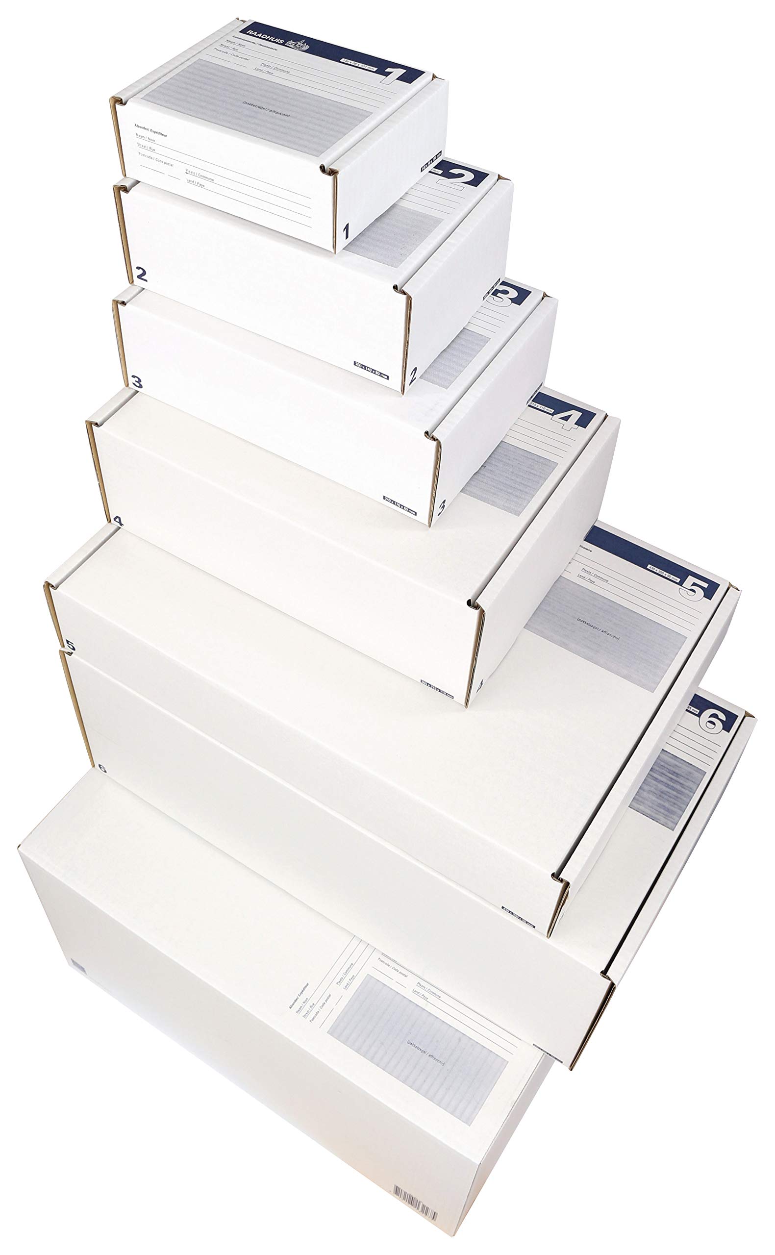 Karton wysyłkowy 2 Raadhuis z nadrukiem 200 x 140 x 80 mm 5 sztuk