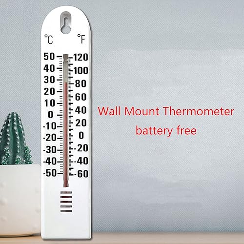 Miniatura 2 de appuivbt Termómetro interiorexterior,Termómetro de montaje en pared Monitor de temperatura Probador de temperatura