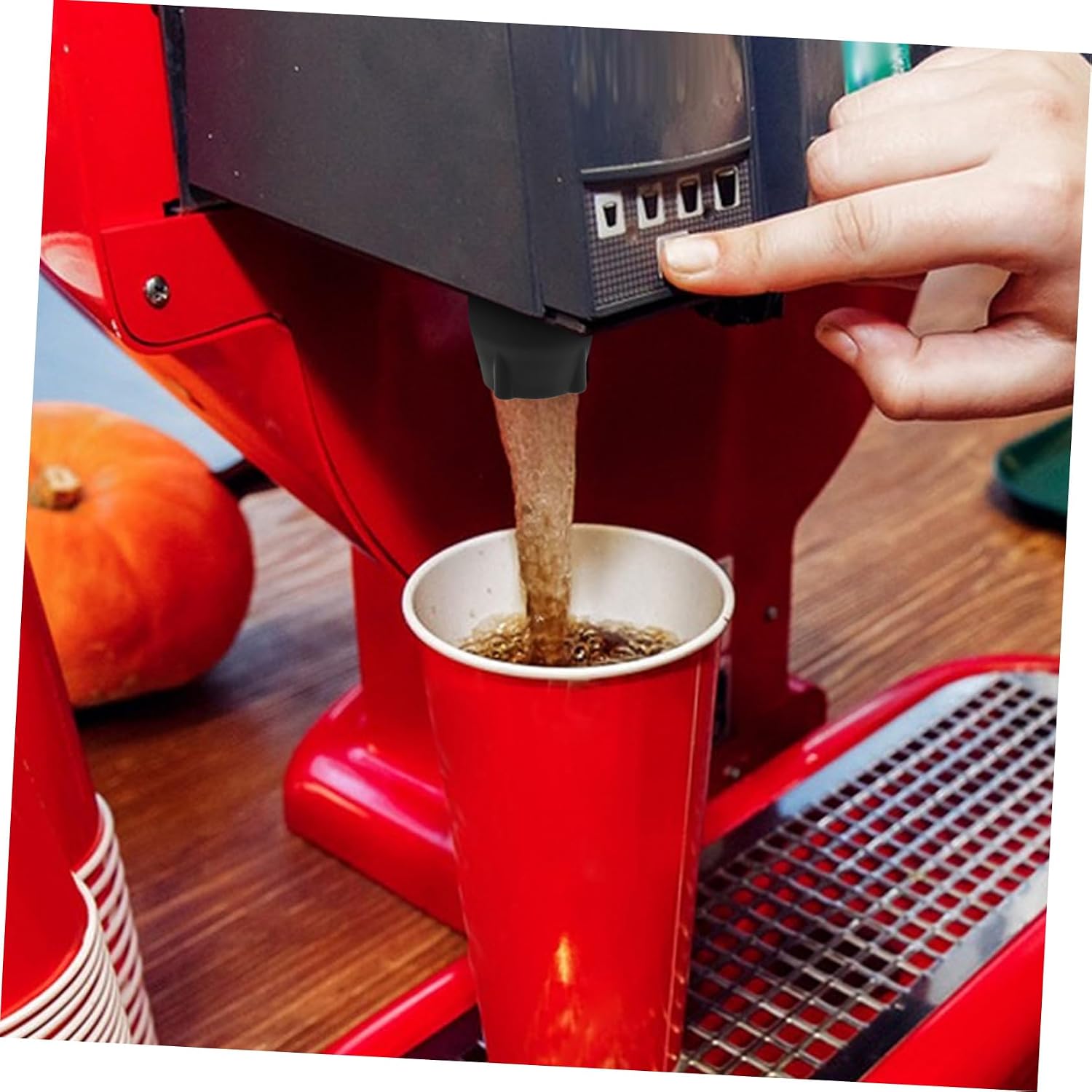 PRETYZOOM Soda Machine Valve Head Dispenser Parts Silicone Nozzle Time-saving Installation for Commercial Use