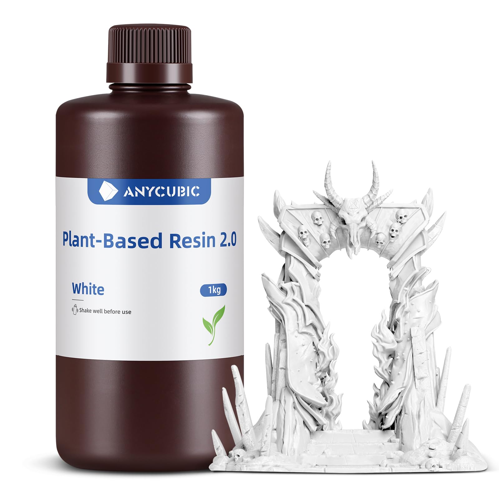 ANYCUBIC Plant Based Resin 2.0, żywica do drukarki 3D, biała, 1000 g