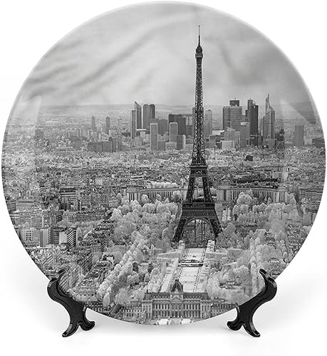 Miniatura 8 de Plato decorativo de porcelana redonda egipcia de 8 pulgadas, retrato de perfil de la reina Cleopatra culturas antiguas con impresión de cerámica