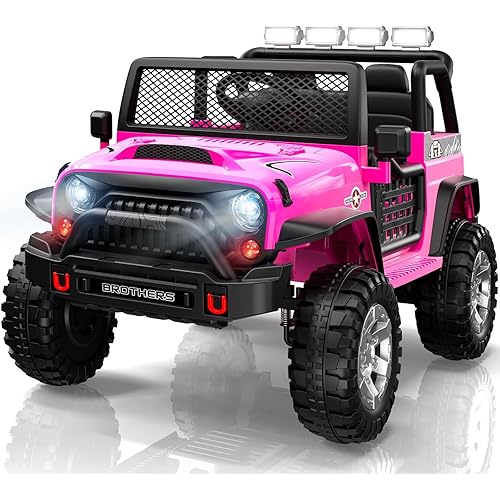 L8 APEX 2 Seater Ride On Car, 24V Kids Electric Car w/Remote Control, 4-Wheel Suspension, Bluetooth Speaker, Multi Music Modes, 3 Speeds, LED Lights, Ideal Gift for Kids Ages 3+
