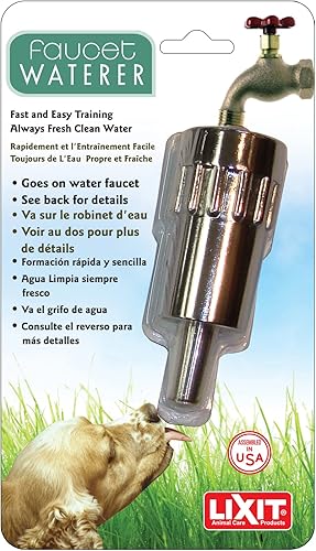 Miniatura 6 de Lixit Grifo de agua L100 Fuente automática para perros y otras mascotas (paquete de 4)