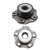 Vista 208 de TRQ Juego de 2 rodamientos de rueda trasera y conjunto de cubo con sensor ABS compatible con Ford Transit Connect 2014-2018