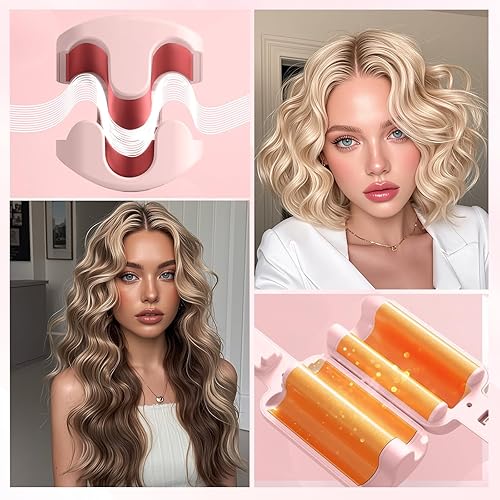 Miniatura 10 de CHIKYO Rizador rizador de pelo, rizador de 1.25 pulgadas Rovy Wave con anti-quemaduras, varita rizadora profunda iónica con 2 barriles de cerámica