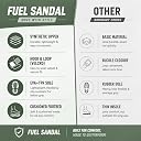 FUEL 2112-02 Trendy Comfortable & Lightweight Stylish Running Sports Sandals with Anti-Skid Flexible Sole for Mens & Boys (Green-6UK) gallery image