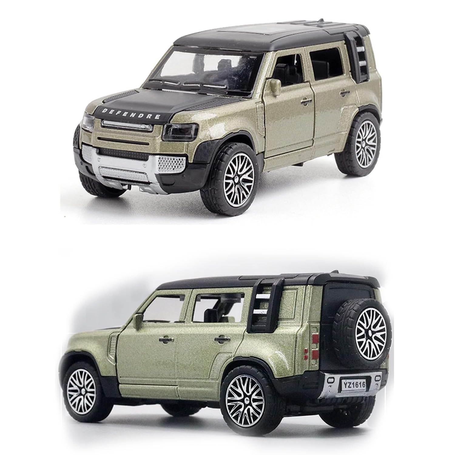 “AR Toys & Games Store Defender Toy Car - 1:36 Die-Cast Pull-Back Model with Metal Body, Opening Doors, Bonnet & Boot, No Batteries Required - Kids Gift & Collectible (Multi-Color)” 4