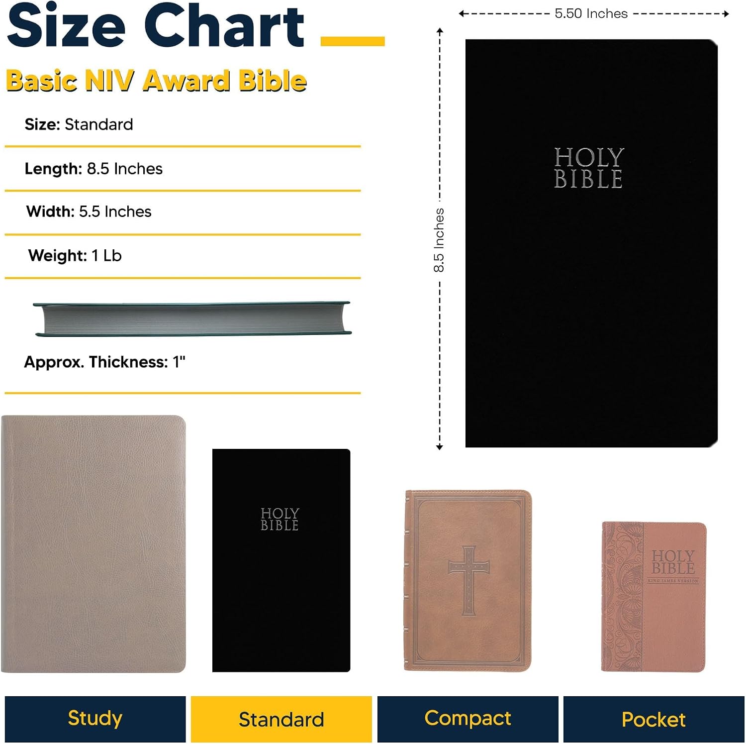 Personalized NIV Faux Leather Holy Bible for Wedding Ceremony Christian Faith Vows Gift with Custom Name Small Print, Red-Highlighted Verses, Custom Groom & Bride Bible | Black