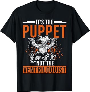 Ventriloquist Accessories Adults Puppets Lover Puppeteer T-Shirt