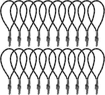 20 Pieces 9cm Zipper Pulls Zipper Repair Tabs Zip Fixer Tabs Replacements for Backpacks Bags Luggage Compatible with Nike Bag Black