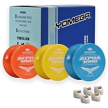 Yomega 3X Alpha Wing Yoyo, Fixed axle yo-yo Designed for Beginner. String Trick Play and Fixed axle Enthusiasts! Solid