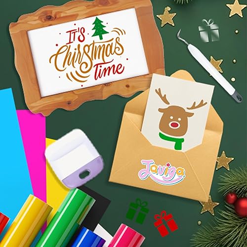 Miniatura 3 de JAVIGA Vinilo permanente negro para máquina de corte Cricut, vinilo negro de 12 pulgadas x 10 pies para decoración diaria de fiestas en el hogar,