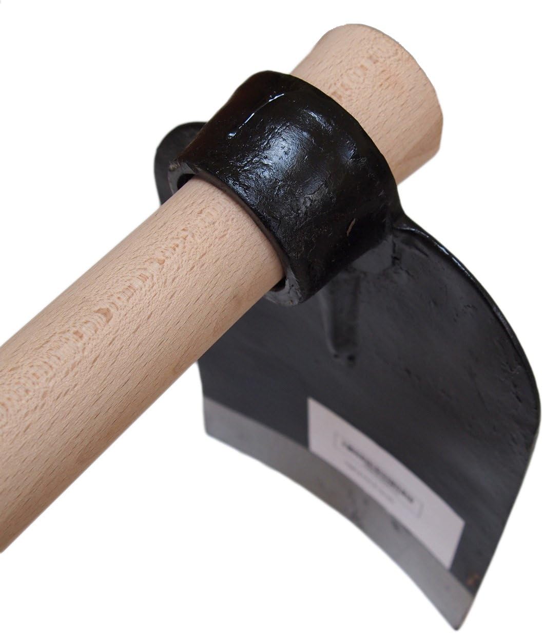 Full Size Garden Digging Hoe / Azada with 120cm Wooden Handle by Biggest Discount Ltd ®