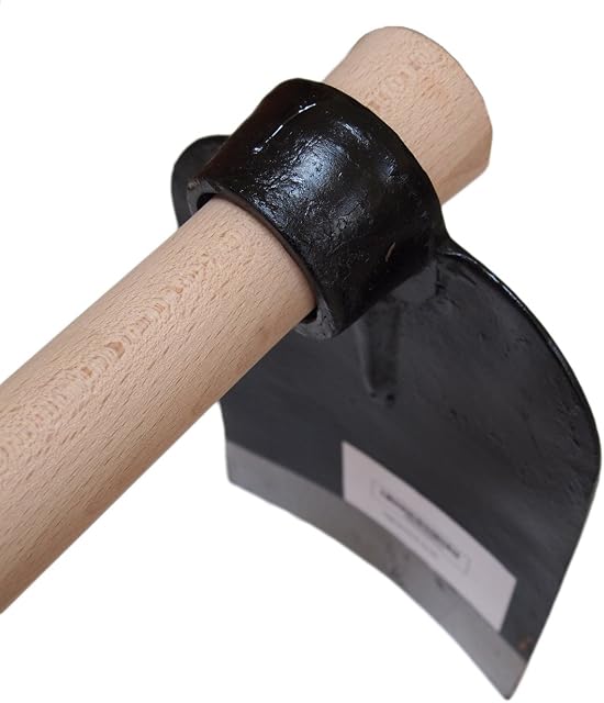 Full Size Garden Digging Hoe / Azada with 120cm Wooden Handle by Biggest Discount Ltd ®
