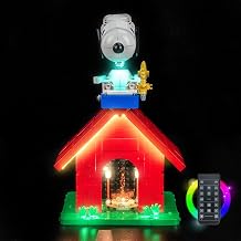 Upgraded Led Light Kit Compatible with LEGO Peanuts Snoopys Doghouse Building Set, RC Version Compatible with LEGO 21368 Model Not Included