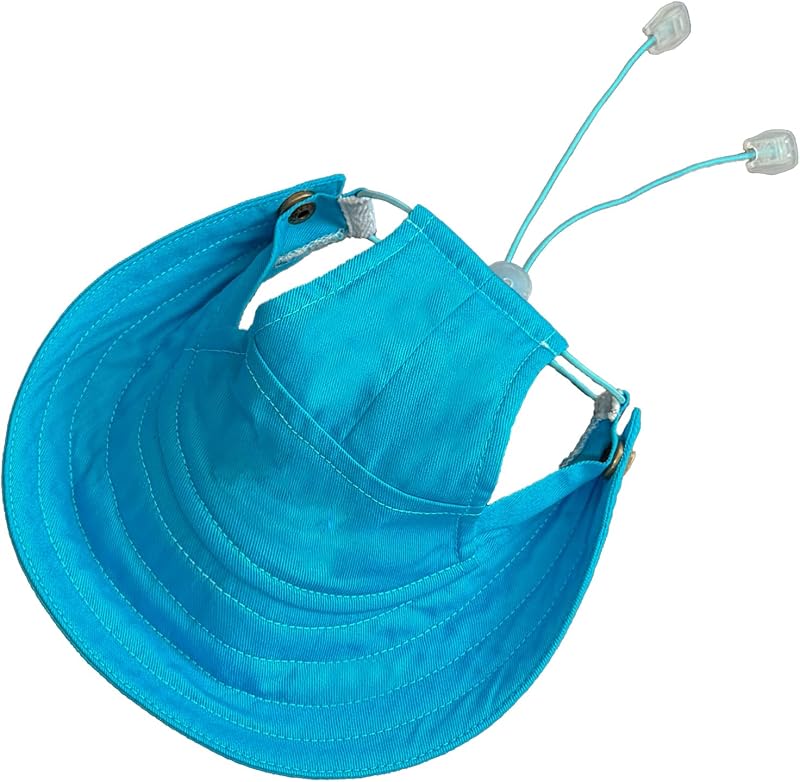 Chapéu de beisebol tie-dye para cães com abertura para as orelhas MIANHUATANG Aqua Blue (Médio)