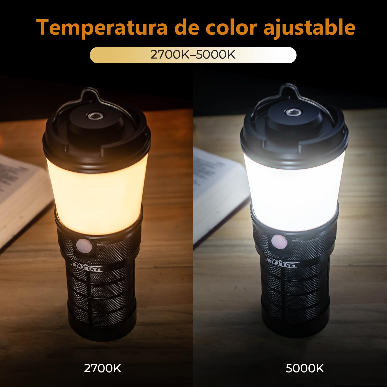 Sofirn LT1 Linterna Recargable Campeggio, 12000 mAh, 2700K–5000K, 90 CRI, Lampara Camping con Interfaz Andúril, IPX7 Impermeable, USB-C, Lanterna Ideal para Cortes de Energía, Viajes y Emergencias