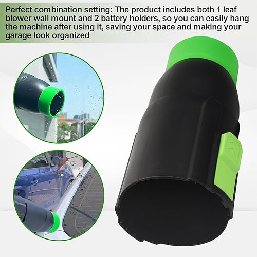 Miniatura 8 de Boquilla de secado de coche para sopladores de hojas EGO Power+ 530 575 580 615 650 765, contiene 1 soporte de pared para soplador y 2 soportes para