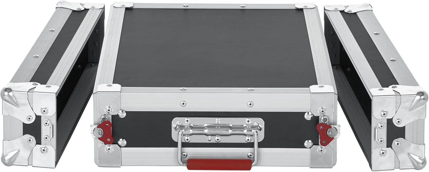 Gator Cases G-TOUR Series Shallow Audio Road Rack with Heavy-Duty Tour Grade Hardware, 15" Rackable Depth, 2U (G-TOUR EFX2U)