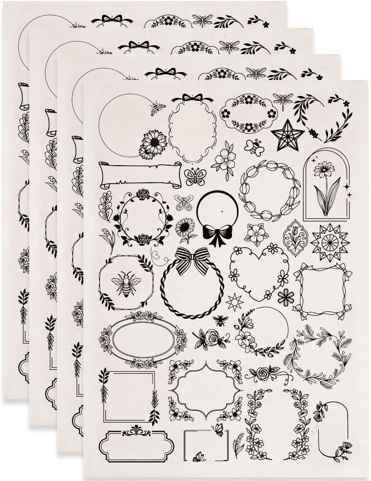 SUPERDANT 4PCS Marine Life Underglaze Paper Transfer Lobster Fish Crab Transfer Papers for Clay Ceramic Porcelain Under Glaze Transfers for Pottery Enamel Decals Black Decal Handcrafted Gifts