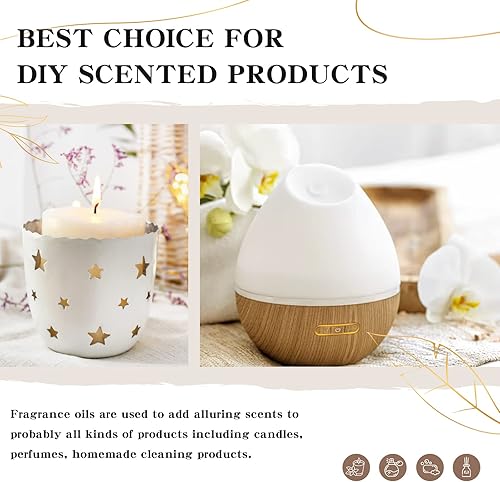 Miniatura 4 de EUQEE Aceite esencial de fragancia Honeysuckle de 2.02 onzas líquidas de capacidad, con cuentagotas de vidrio para hacer velas, bombas de baño de