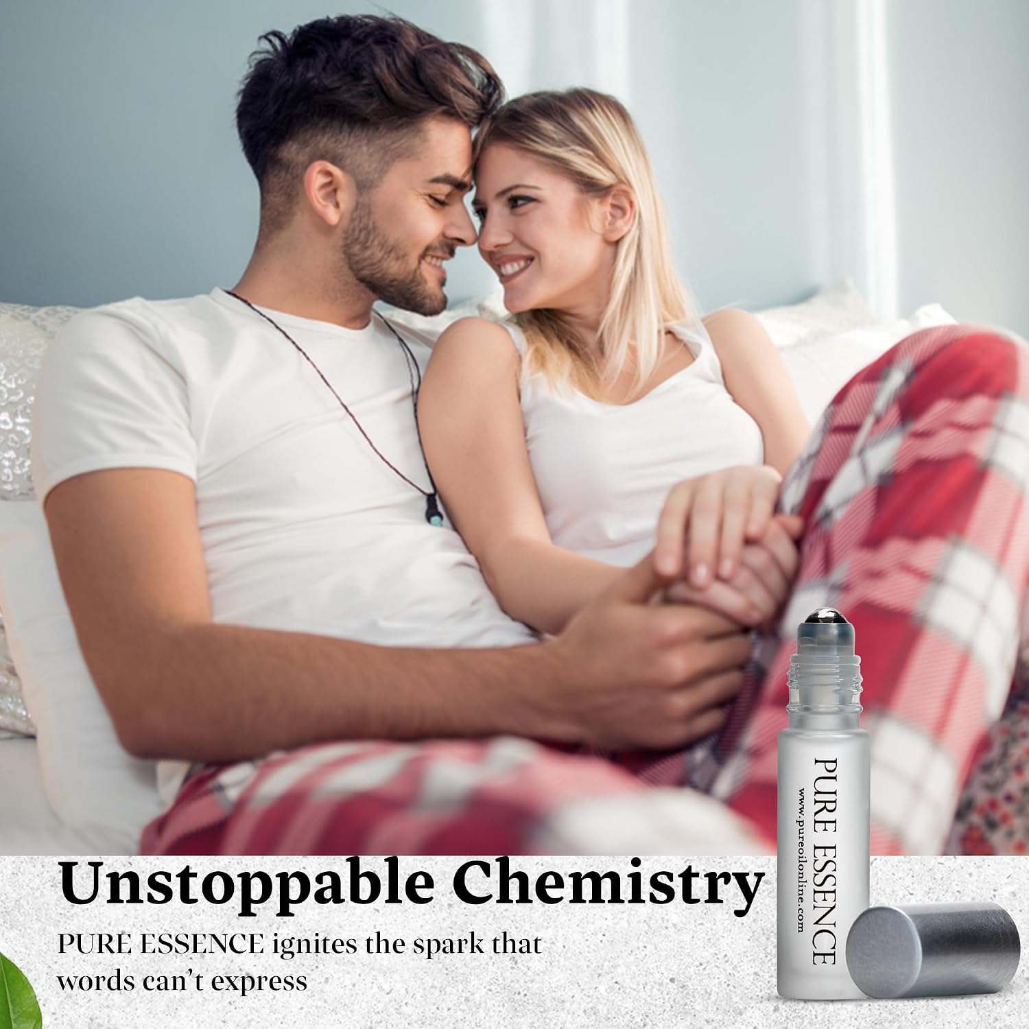Pure Essence – Unisex Seductive Pheromone Perfume Oil for Attraction, 10ml, for Men and Women, TSA Ready.