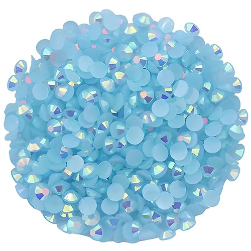 Miniatura 10 de 4500 diamantes de imitación SS12 de 0.118 in AB con parte trasera plana para uñas, arte, manualidades, gemas redondas de brillo, cristales para