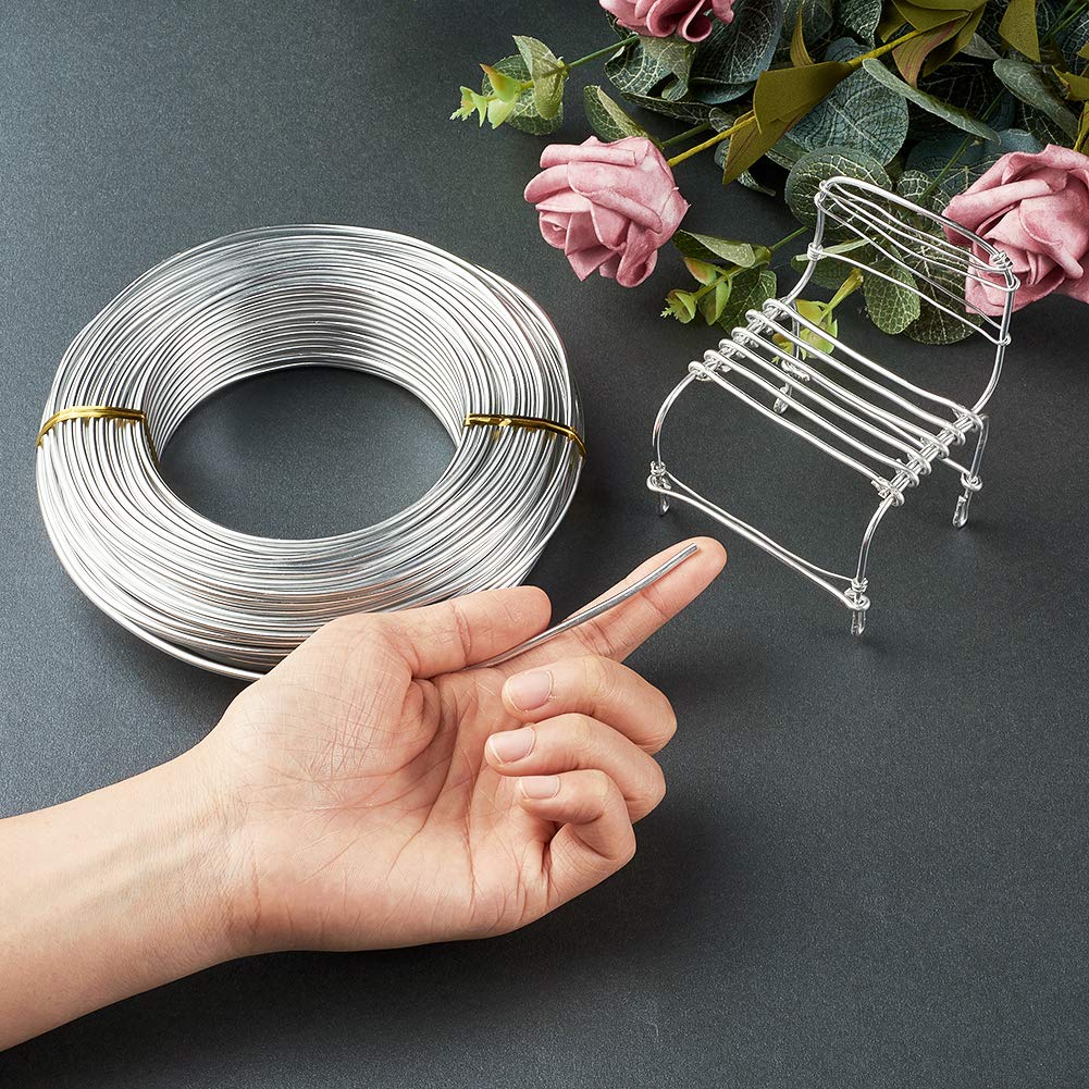 114 Feet 10 Gauge Silver Aluminum Craft Wire 2.5mm Flexible Metal Artistic Beading Wire for DIY Sculpture and Crafts - Image 3