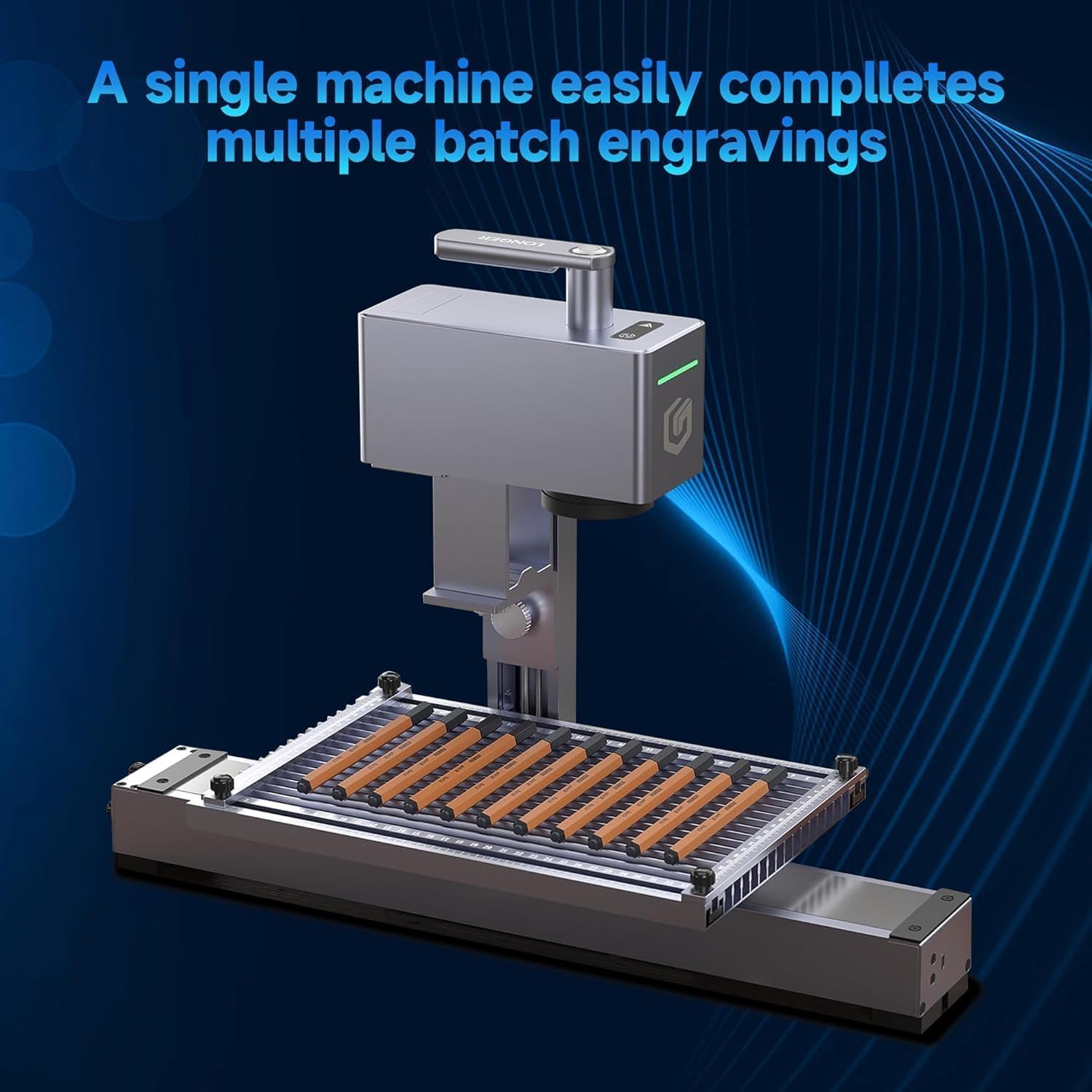 Longer Nano Pro Portable Laser Engraver,with Rotary Extension and Slide Extension,12000mW Laser Engraver and Cutter, DIY Engraver Tool for Wood,Acrylic, Leather, Cloth, Metal, Ceramics