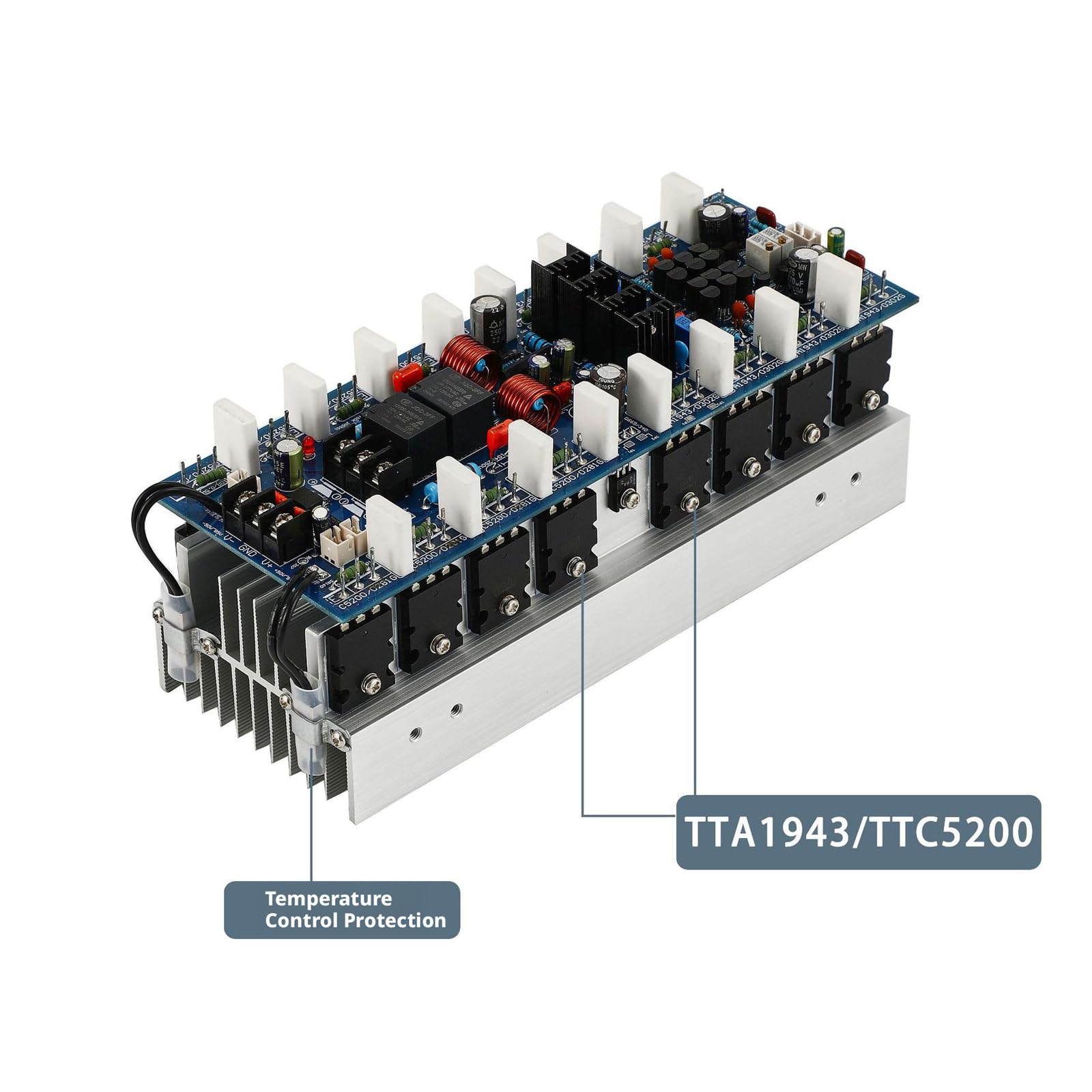 Scheda amplificatore digitale TTA1943 / TTC5200 a doppio canale, 400 W + 400 W, modulo di potenza per home theatre, modulo audio digitale a doppio canale, per home theatre