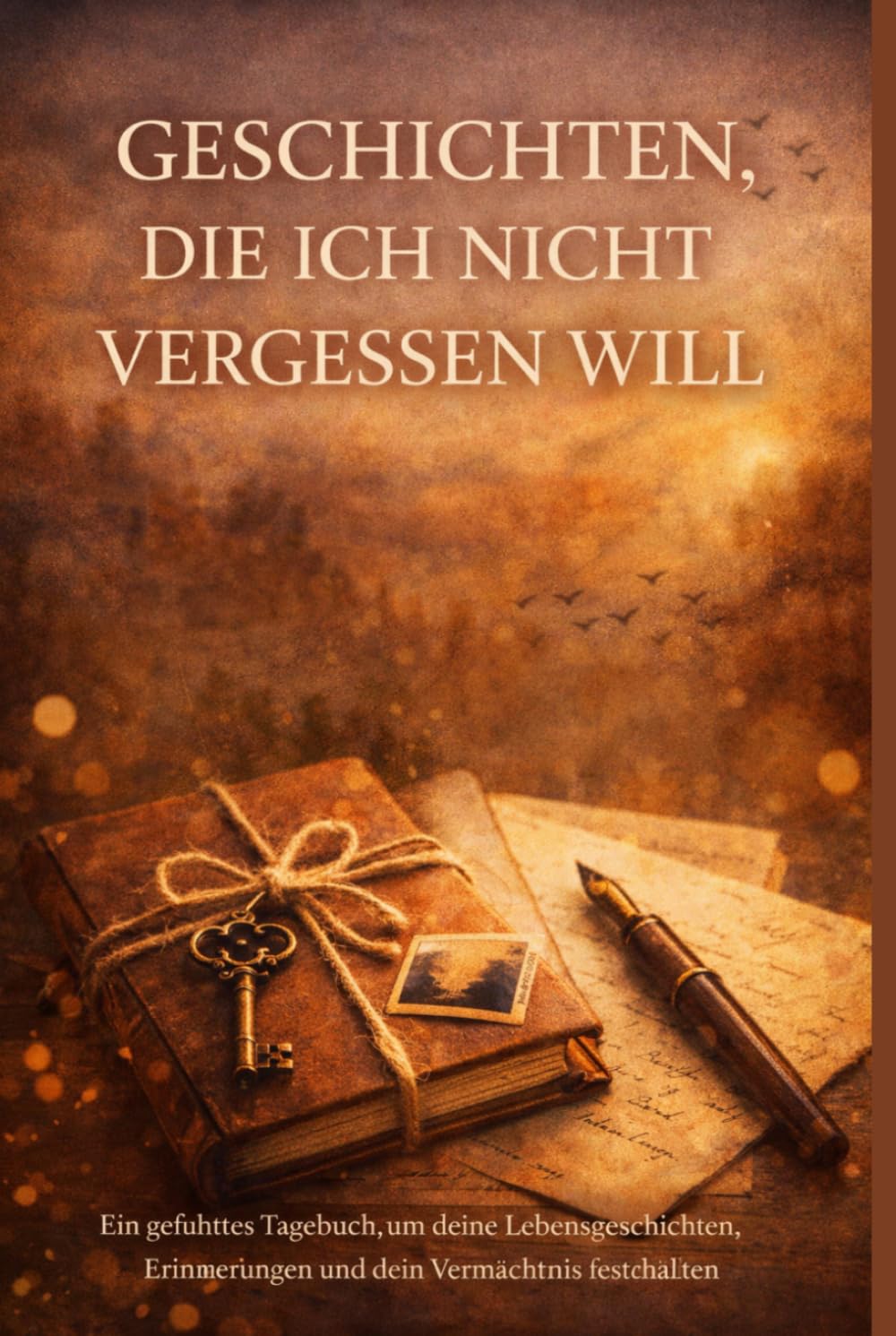 Geschichten, die ich nicht vergessen will: Ein geführtes Tagebuch, um deine Lebensgeschichten, Erinnerungen und dein Vermächtnis festzuhalten