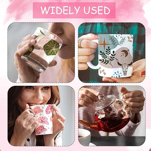 Miniatura 9 de Envolturas UV DTF para tazas de 16 onzas, 15 hojas de calcomanías de transferencia para vasos de vidrio