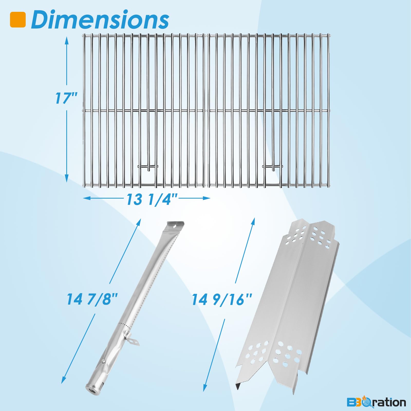 Kit de piezas de repuesto para Nexgrill 4 quemadores 720-0830X 720-0783EH, kit de piezas de parrilla para Nexgrill 720-0830X piezas de repuesto, kit de parrilla para piezas de repuesto