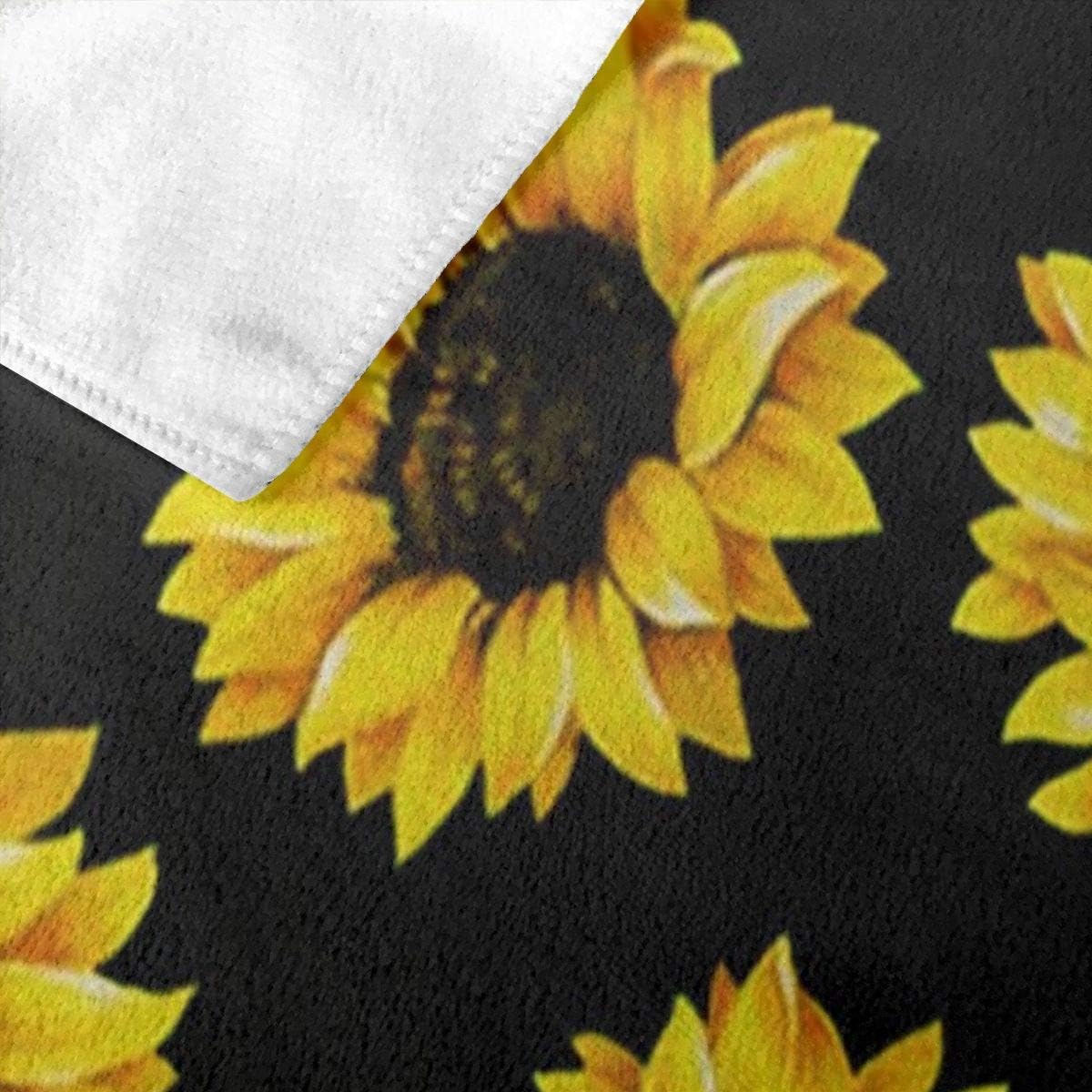 Ouqiuwa Lovely Sunflower Microfiber Soft Large Shower Towels Multipurpose Highly Absorbent for Bathroom, Pool, Etc.