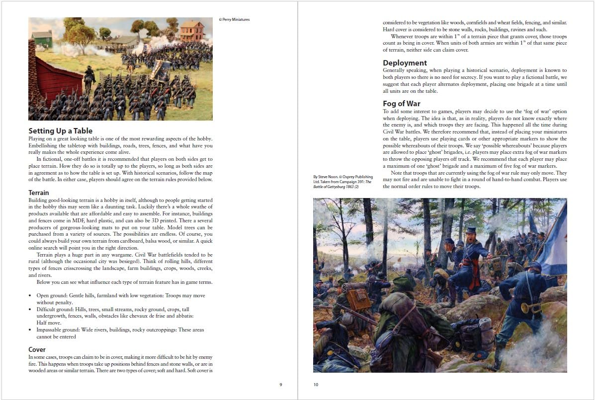 With Hot Lead and Cold Steel: American Civil War Wargaming Rules (Osprey Wargames)