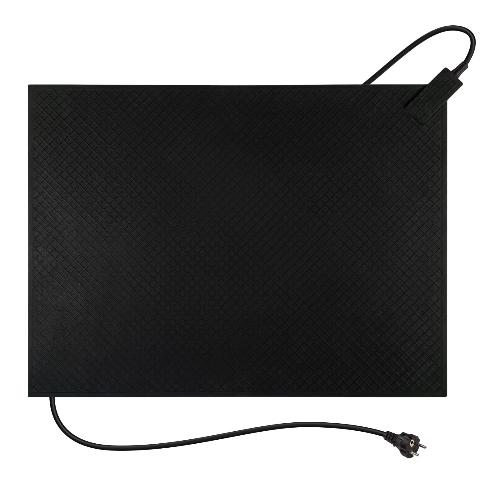 Mi-Heat Gumowa mata grzewcza 45 x 60 cm, 110 W – ciepłe stopy w chłodni, magazynie, na taśmie montażowej, stoisku sprzedażowym lub na zewnątrz