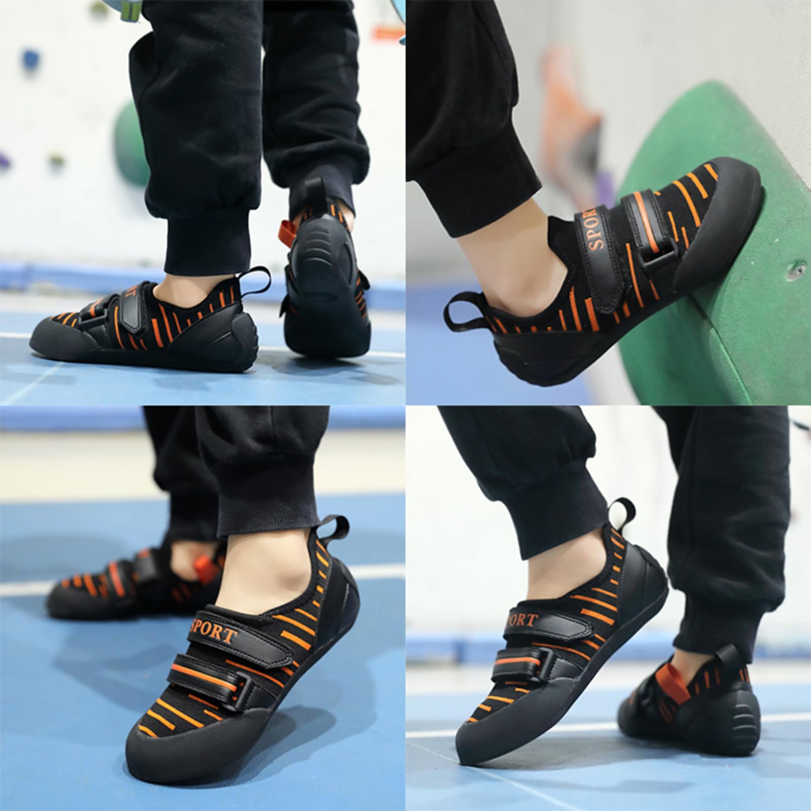 Pies De Gato Escalada Resistente Al,Zapatillas De Escalada Hombre,Zapato De Escalada En Rocas,Antideslizante,Adecuado para Escaladores Principiantes,DiseñO De Escalada En Rocas