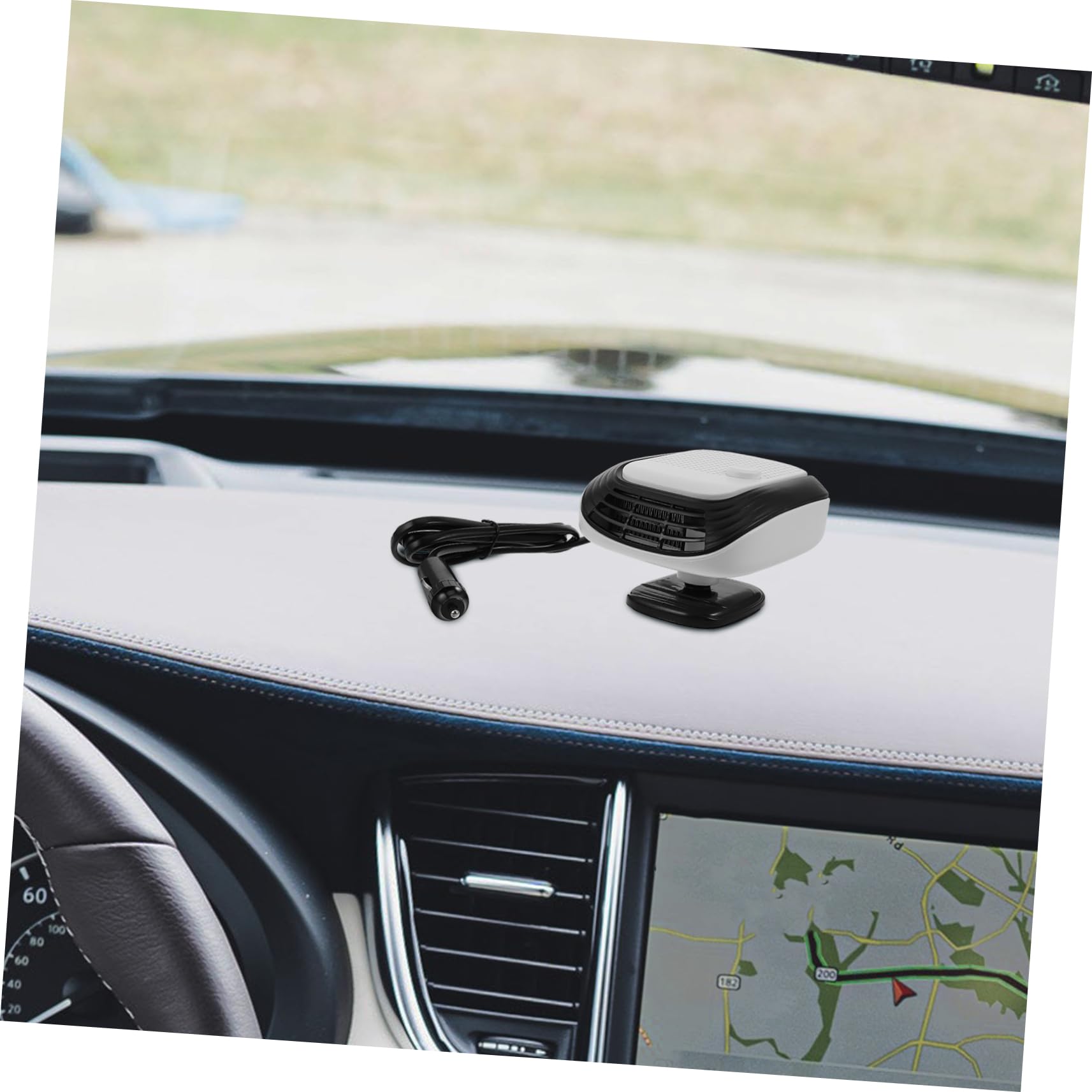 Luxshiny Calentador Portátil para Coche 12v, Descongelador y Desempañador de Parabrisas, Calentador Eléctrico Compacto para Vehículo, Calefacción Rápida para Invierno, Compatible Sedanes