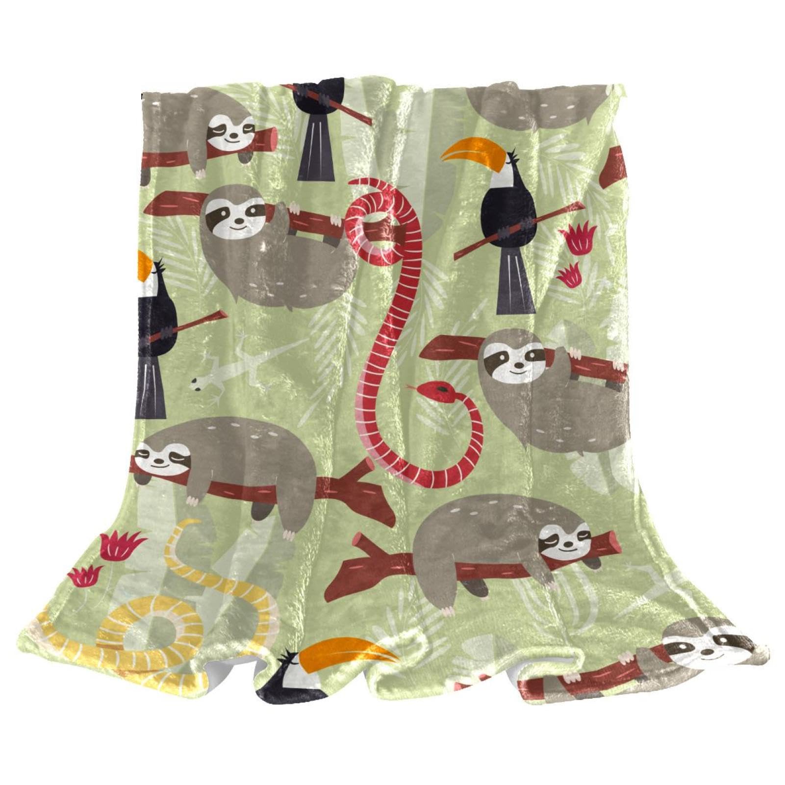 Couverture polaire paresseux drôle une idée cadeau originale pour les frileux