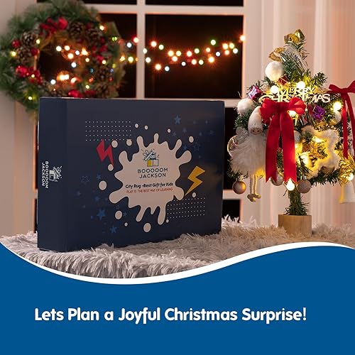 Vista 7 de Booooom Jackson Alfombra de juego para niños de 60 x 32 pulgadas, alfombra antideslizante para dormitorio, sala de juegos, alfombra de juego