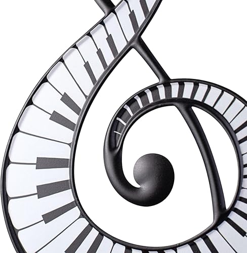 Miniatura 3 de Nota musical de metal con colgador de dientes de sierra para paredes, detalles de corona, adornos de árbol de Navidad, letreros de aula,