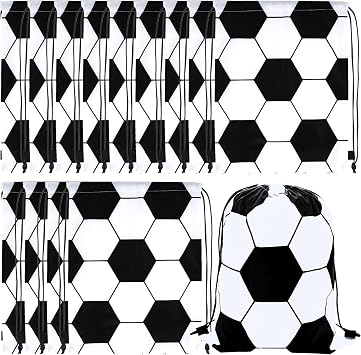 12 Pack Drawstring Backpack Soccer Drawstring Bag Gift Bags