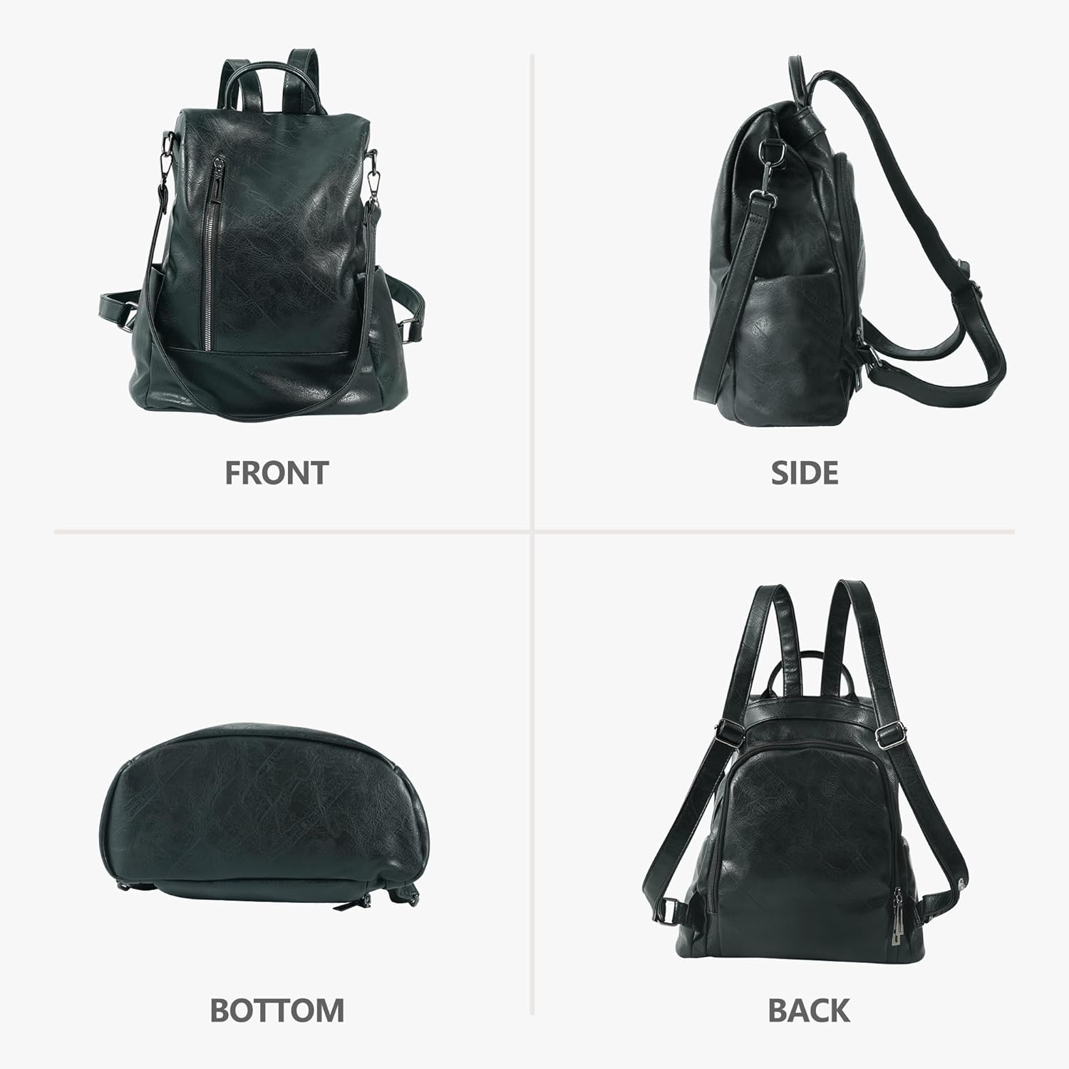 Small Women Backpack Purse PU Leather Anti-theft Casual Shoulder Bag Fashion Ladies Satchel Bags