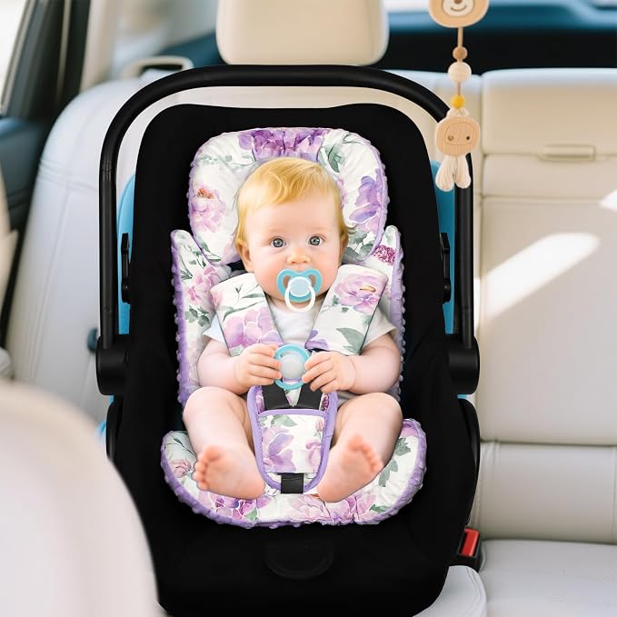 Insertos de asiento de auto para bebé con soporte corporal miniatura 2