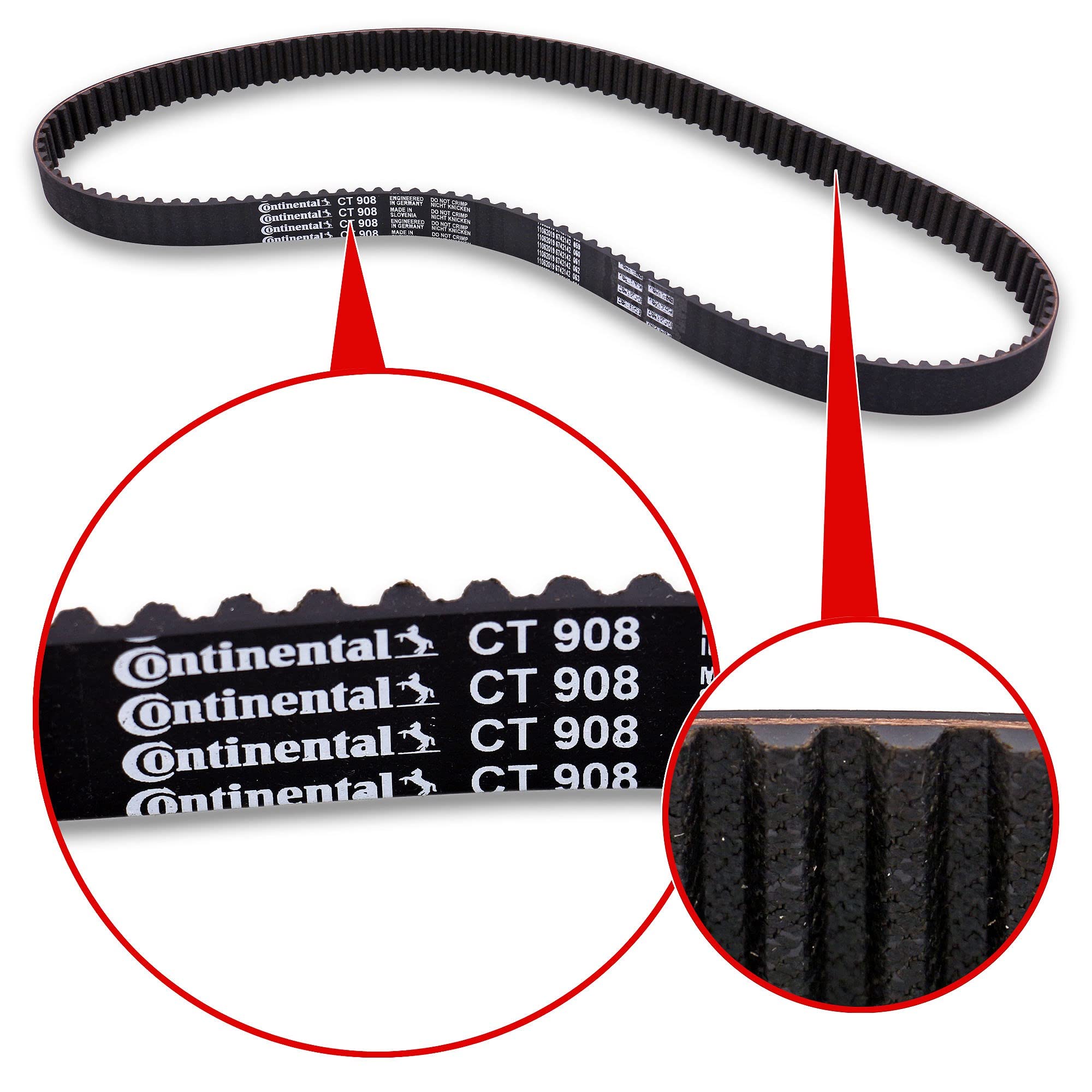 CONTITECH CT908WP2 Bomba de agua + kit de correa de distribución Número de dientes: 138 23 mm con junta Compatible con VW Golf IV Hatchback 1J1 Golf V Hatchback 1K1 TOURAN 1T1, 1T2, SEAT