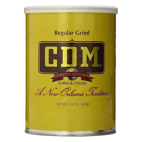 CDM Coffee & Chicory Regular Grind - Café molido de 13 onzas