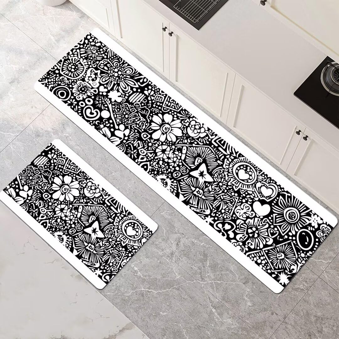 Alfombra de cocina antideslizante ideal para pasillo, lavandería y zonas de paso