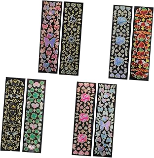 STOBOK Adesivo De 8 Folhas Adesivo De Garrafa De Água Adesivo Vintage Álbuns De Fotos Vintage Decalques De Álbuns Brilhantes Fita Washi Natural Fita Adesiva Faça Você Fita Adesiva