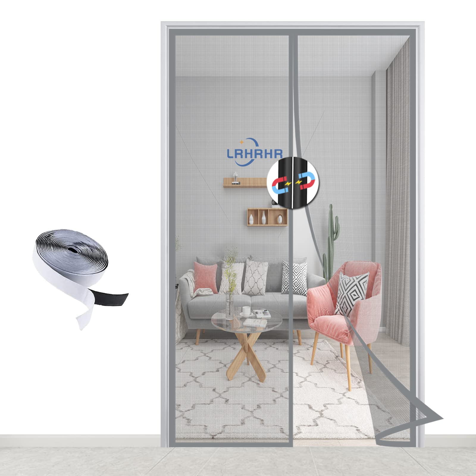 Moustiquaire magnétique pour porte pour bloquer les insectes en été