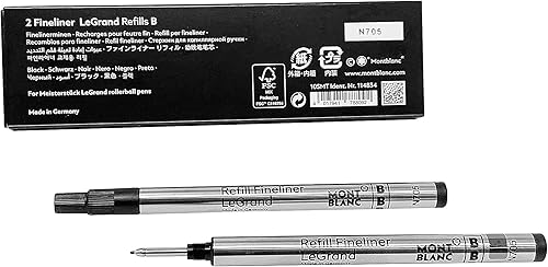 Miniatura 2 de Montblanc Recambios FL LEGRAND B 2x1 Mystery Black 114834, Contemporáneo, Negro -, Contemporáneo